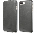 Кожаный чехол с флипом для iPhone 7/8 Floveme Leather Flip Case (Grey)